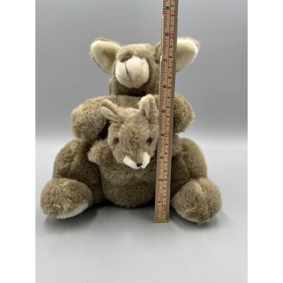 Current Inc Kangaroo W/ Joey In Pouch Plush 8” Realistic Stuffed Animal - Picture 6 of 8